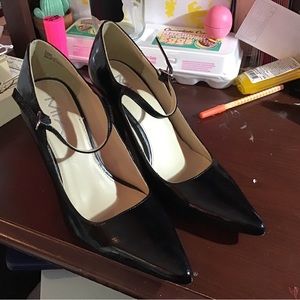 MIA pointed toe black Francine heels